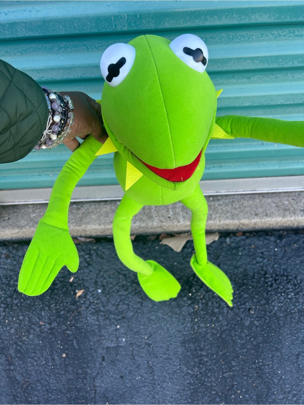 Bright Lime Green Plush Frog Toy - Soft Cuddly Amphibian